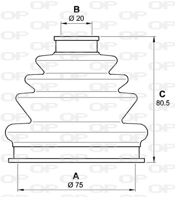 OPEN PARTS Комплект пылника, приводной вал SJK7210.00